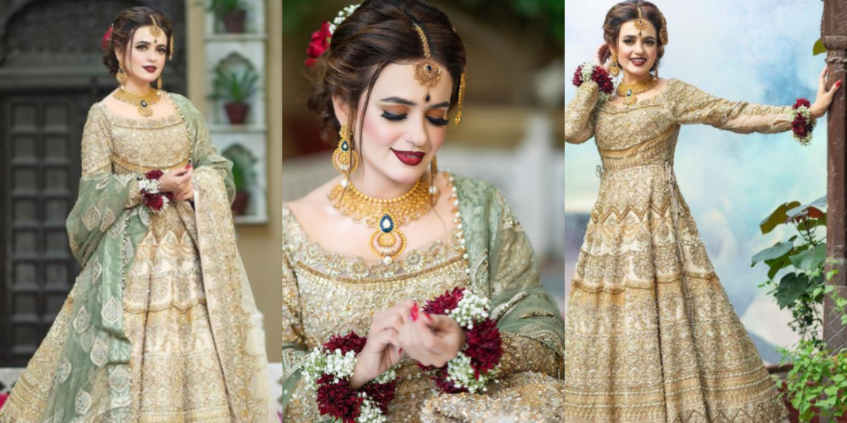 Sumbul Iqbal in thi regal bridal outfit