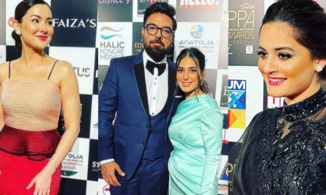 Pakistani stars slaying at IPPA awards ceremony happening now in Turkey 