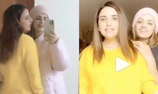 Hareem Shah dancing in a hotel room with Sundal Khattak, watch video