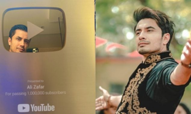Ali Zafar is over the moon as he got YouTube’s golden play button