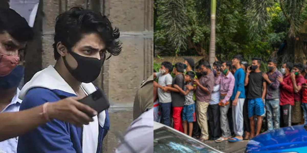 Aryan Khan fans wait for his release outside Arthur Road Jail