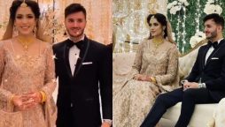 Highlights of Shahveer Jafry, Ayesha Beig’s Walima ceremony happening now