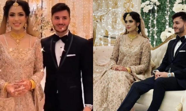 Highlights of Shahveer Jafry, Ayesha Beig’s Walima ceremony happening now!