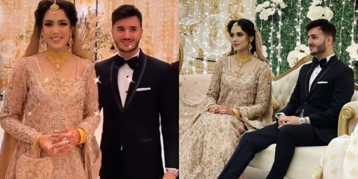 Highlights of Shahveer Jafry, Ayesha Beig’s Walima ceremony happening now