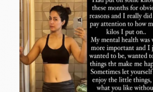Hina Khan opens up on her recent weight gain, ‘I chose mental health over my physical appearance’