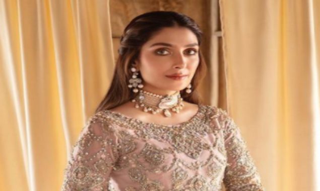 Ayeza Khan flaunts her elegant looks in bridal attire