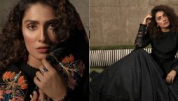 Ayeza Khan shares breathtaking pictures from her recent shoot in black gown, see photos