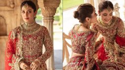 Ayeza Khan flaunts the shades of red in bridal attire, see photos