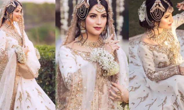 Neelam Muneer looks gorgeous in this dreamy nikkah look