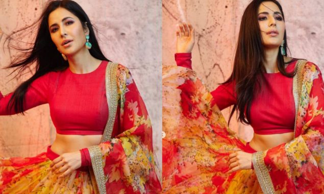 Katrina Kaif pumps up her beauty in floral ghagra choli, see photos