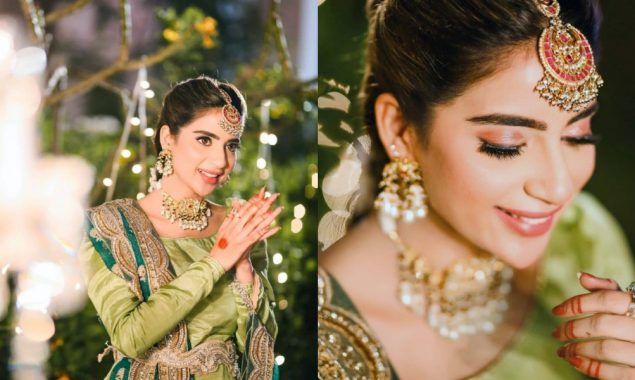 Saboor Aly looks bewitching in the green mehndi assemble, see photos