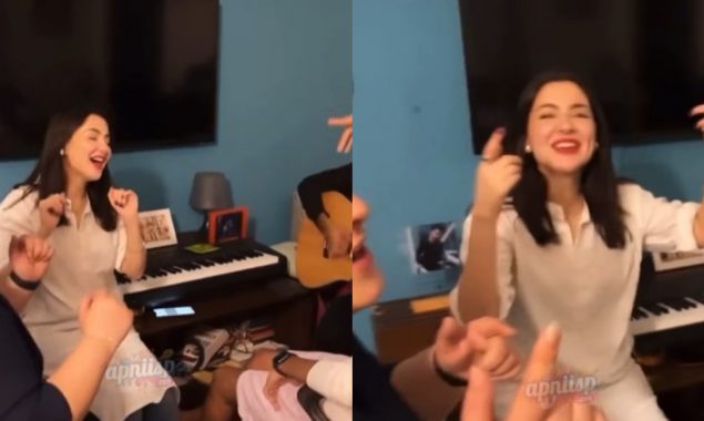 Hania Aamir’s jamming video with her friends becomes her top trending in criticism