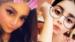 Alizah Shah taking snaps from the cat filter which enhances her cuteness