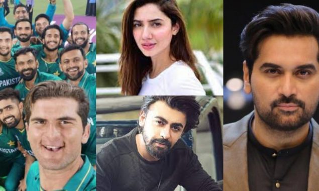 Pakistani celebs buzz with social media on congratulating the cricket team for the win