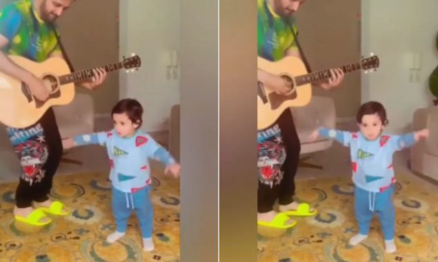 Atif Aslam’s Son adorably groves on his Father’s tunes, watch video