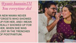 Iqra Aziz praises Yasir Hussain for ‘always’ showing up during postpartum