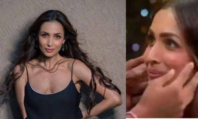 Malaika Arora’s terrifying expression says it all when a contender caresses her cheeks, Watch
