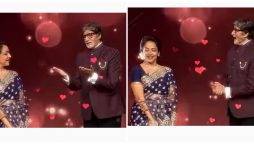Amitabh Bachchan performs ‘Dilbar Mere’ for Hema Malini on KBC