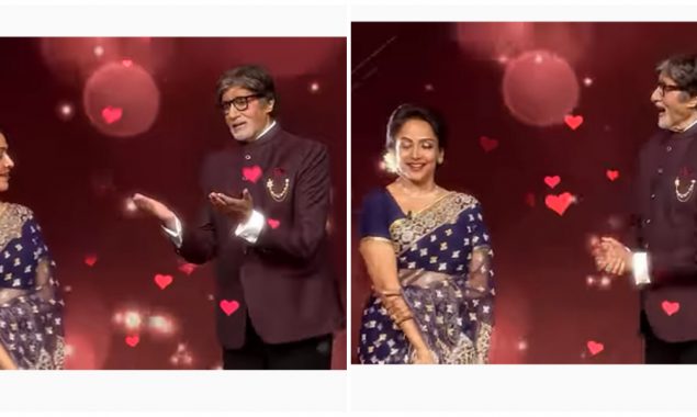 Amitabh Bachchan performs ‘Dilbar Mere’ for Hema Malini on KBC