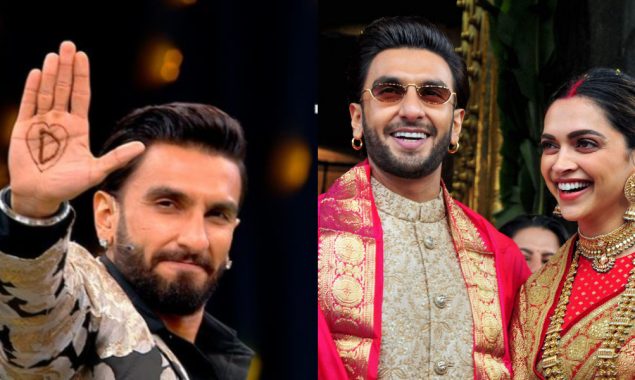 Ranveer Singh gets Deepika Padukone’s initial written on his palm with Mehendi