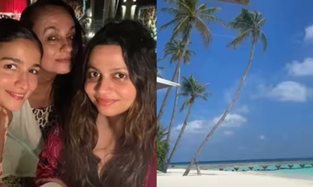 Alia Bhatt vacationing in Maldives Island with her mom and sister