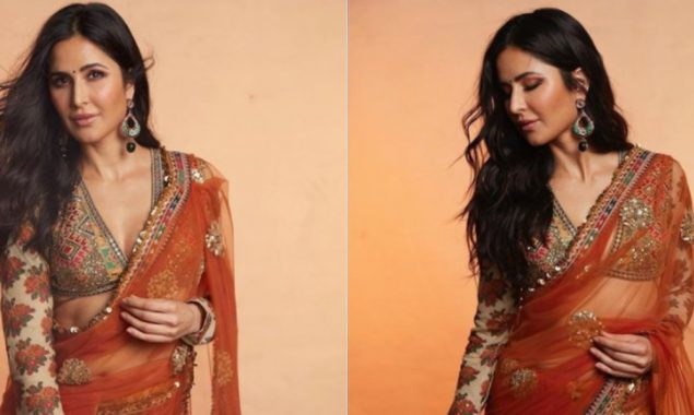 Katrina Kaif serves up a desi game in Sabyasachi sheer saree