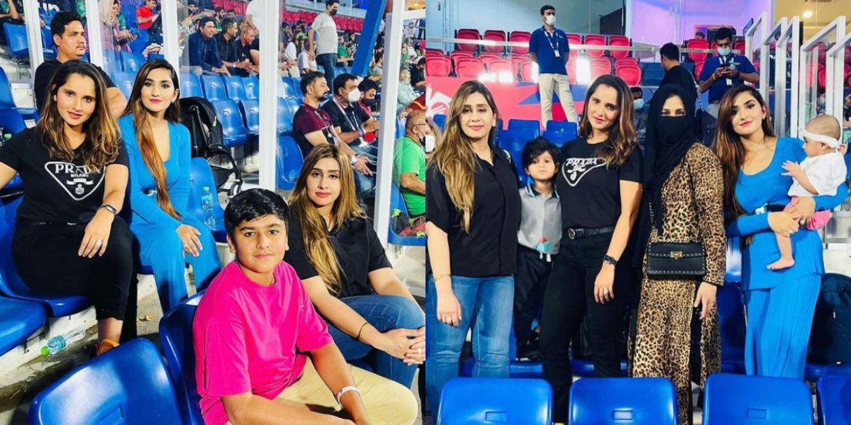 Spouses of our Cricketers spotted at Sharjah stadium