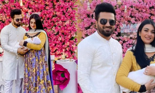 Sarah Khan, Falak Shabbir at the Aqiqah ceremony of their baby girl Alyana