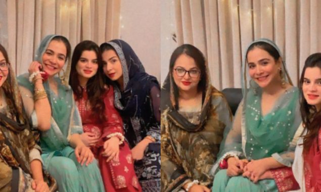 Humaima Malick shares pictures with Alizey Feroze from Mehfil-e-Milad
