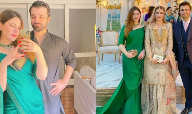 Naimal Khawar looks sight for sore eyes in a green silk saree