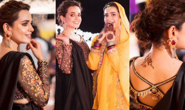 Sumbul Iqbal turns into a black beauty at her sister’s Mayon