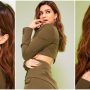 Photos: Kriti Sanon matches her perfect green waist cut blazer dress with soft makeup