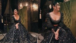 Karisma Kapoor sets ooze elegance in a black lehenga, see photo