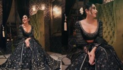 Karisma Kapoor sets ooze elegance in a black lehenga, see photo