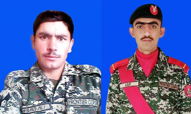 Two soldiers martyred as army thwarts terrorists attempt to cross into Pakistan