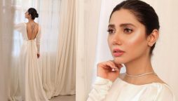 Mahira Khan looks nothing short of a vision in this backless silk gown