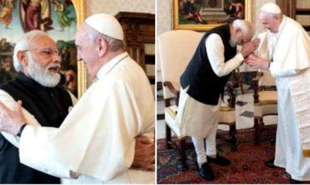 Indian PM Modi meets Pope Francis; Invites him to India