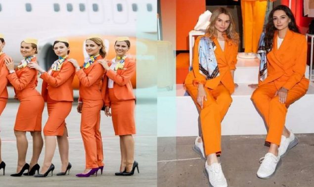 SkyUp Airline replace sneakers & trousers from High Heels & Pencil Skirts