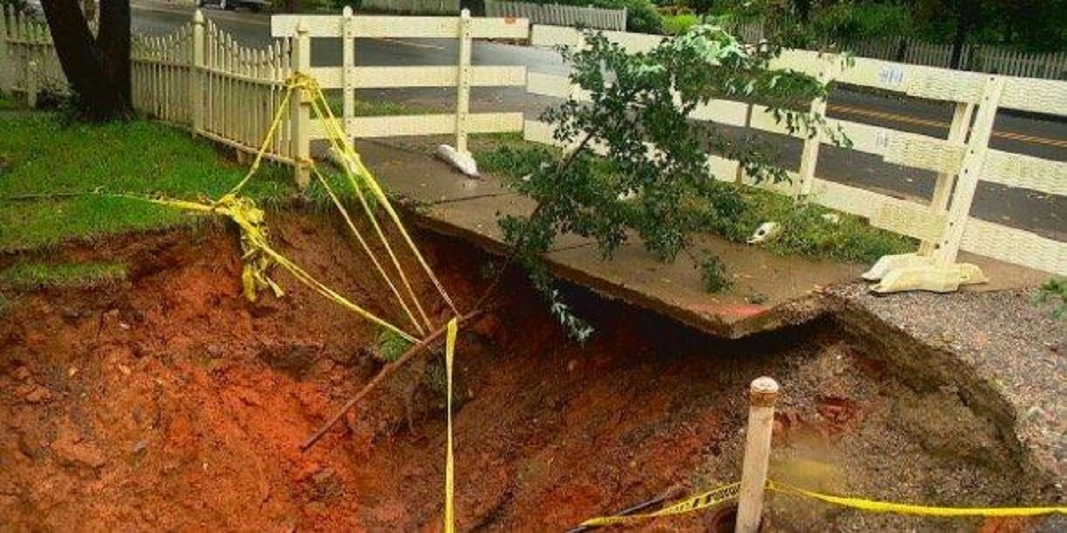 North Carolina community are concerned as a sinkhole double in size