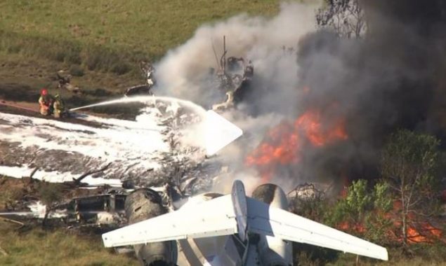 2 injured in plane crash in U.S. Texas