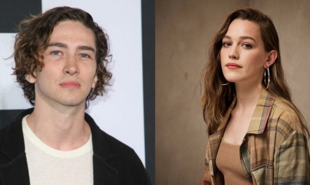 YOU stars Victoria Pedretti Dylan Arnold