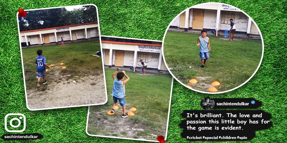 Watch: Sachin Tendulkar uploads a video of a 6-year-old spinner