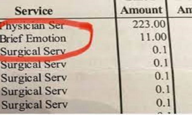 Viral tweet: Woman charged $11 for crying during surgery