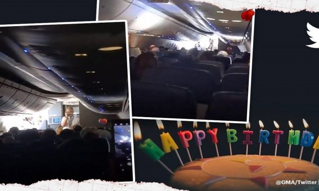 Watch: Passengers and airline crew sing “Happy Birthday” to twin girls on board
