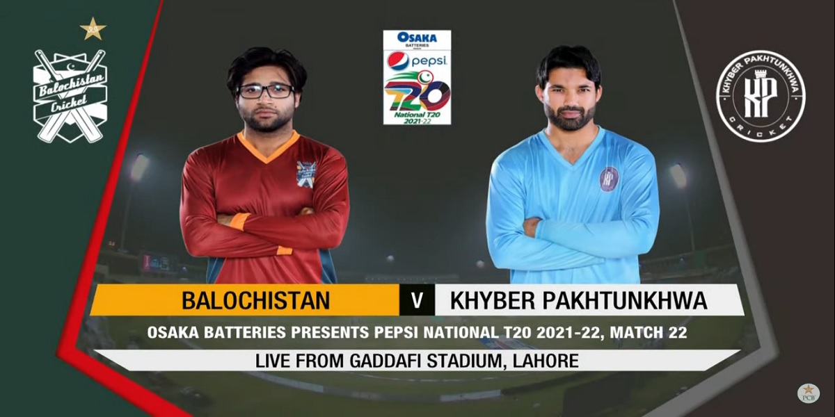 National T20 Cup: Live score | Khyber Pakhtunkhwa vs Balochistan | Match 22