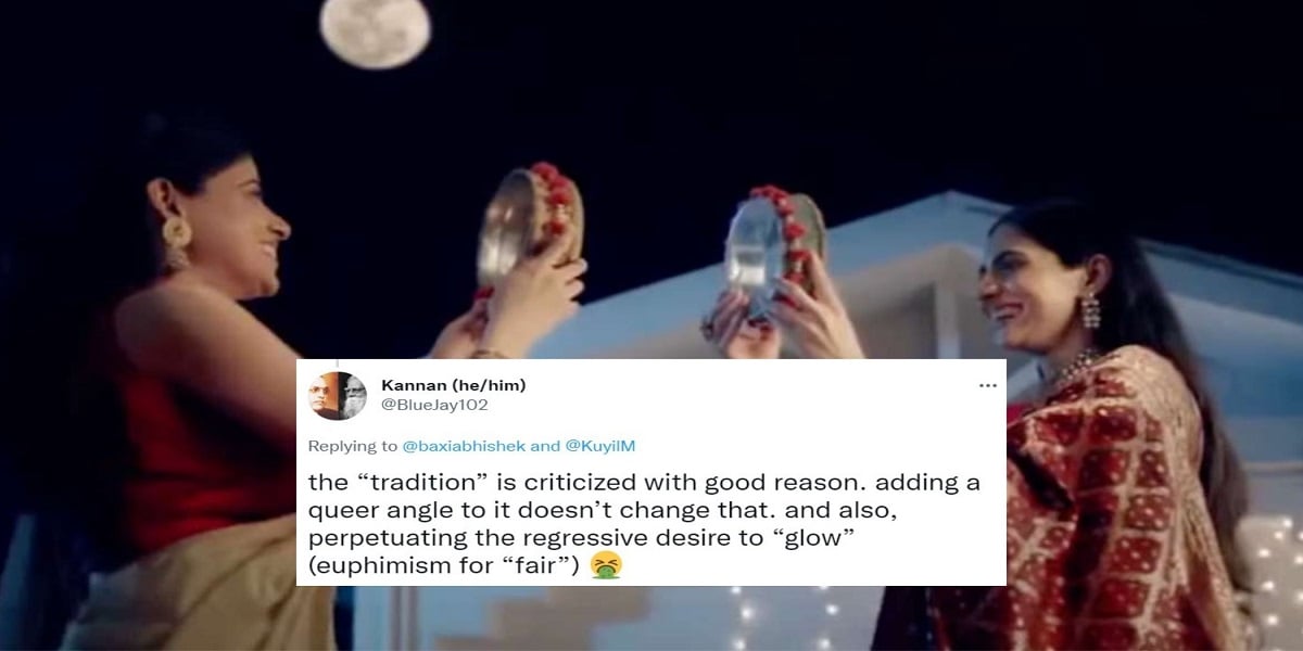 Karwa Chauth advertisement portraying a same-sex pair elicits comments