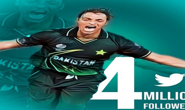 Shoaib Akhtar reaches 4 million followers on Twitter