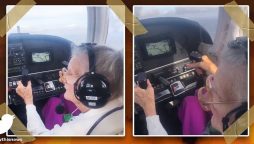 Watch: 84-year-old pilot fulfills bucket-list wish, video leaves netizens emotional