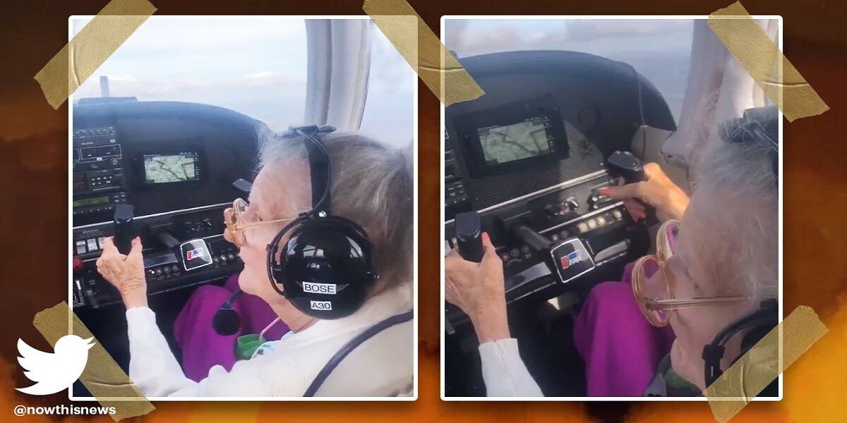 Watch: 84-year-old pilot fulfills bucket-list wish, video leaves netizens emotional