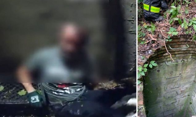 Police in NYC rescued a guy who falls 30 feet down in a storm drain